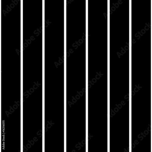 Seamless Vertical Stripe Pattern in Vector black and white background
