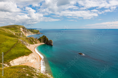 Durdle Door, Dorset tourist attraction view from west side Poster