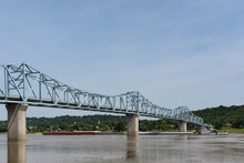 Milton-Madison Bridge On The Ohio River Between Kentucky And Indiana