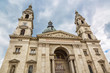 St. Stephens Basilica in Budapest, Hungary and cloudy sky
