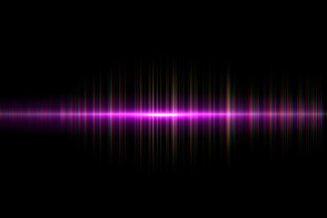 Aufkleber - digital  neon sound waves. Music  colorful musical bar in dark background.glowing particles and wireframe for  technology concept. abstract background