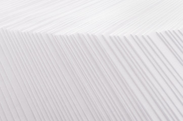 Poster - white striped stepped abstract texture with halftone border.