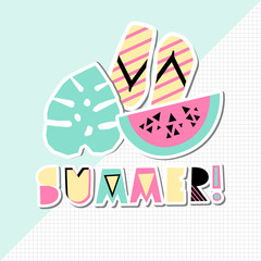 Sticker - Summer Poster Design