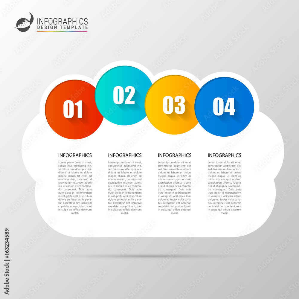 Circle infographics. Template for diagram. Vector illustration Stock ...