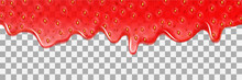 Strawberry Background Jam Vector Dripping Drop Splash Texture