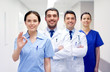 © Syda Productions - group of happy medics or doctors at hospital