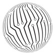 © wektorygrafika - circut board globe logo vector symbol icon design.