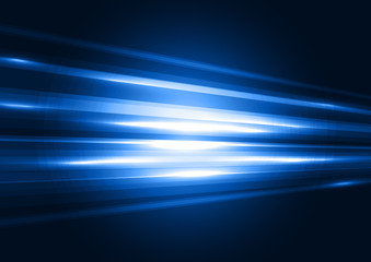 Wall Mural - modern blue transparent hi-tech speed of light abstract background template. motion graphic trail. n