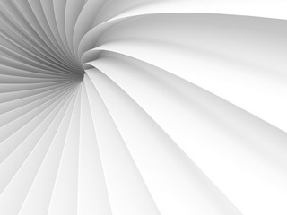 Wall Mural - abstract white tunnel design background