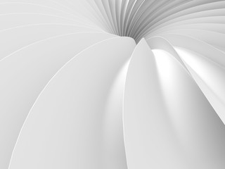 Wall Mural - abstract white tunnel design background