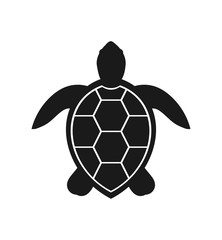Canvas Print - sea turtle icon