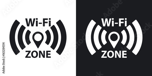 Cuadros en Lienzo Vector Wi-Fi network icon