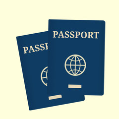 Universal two blue passport