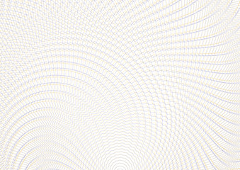 Guilloche vector background grid. Moire ornament texture with waves. Pattern for money warranty, certificate, diploma