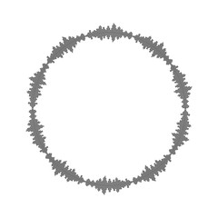 Canvas Print - equalizer music sound wave circle vector symbol icon design.