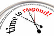 Time to Respond Clock Responsive Service 3d Illustration