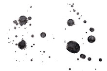 Abstract Black Ink Splash