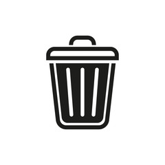 Wall Mural - Bin vector icon.