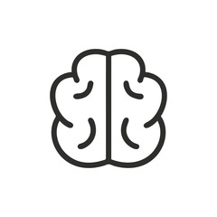 Wall Mural - Brain vector icon.