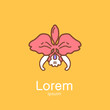 Logo template - orchid