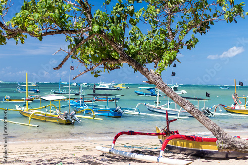 Fishing Boats In The Indian Ocean Tropical Island Bali Indonesia Sanur Beach Fishing Boats In The Indian Ocean Tropical Island Bali Indonesia Sanur Beach