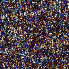 Poster - Seamless background. Mosaic art pattern of small circles. Polka dot pattern.