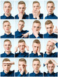 © Iurii - Set of handsome emotional man