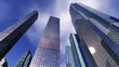 © ustas - Beautiful view of the skyscrapers, modern city landscape, 3d rendering