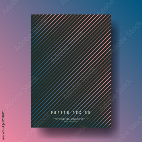 Abstract Modern Geometric Shapes Cover Design Layout For Banners