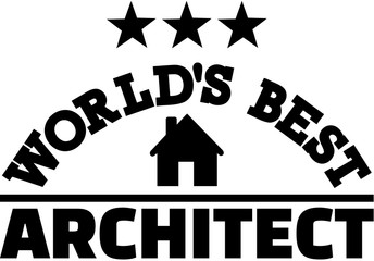 Sticker - Worlds best Architect with stars