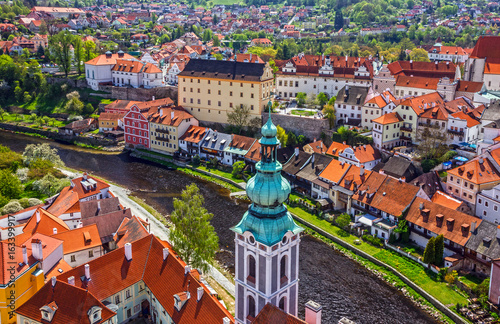 Fotografía Cesky Krumlov old rural town, Czech Republic.