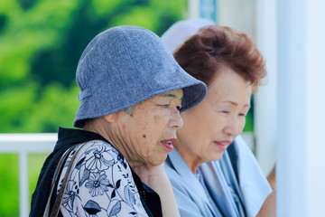 Poster - 日本人 高齢者女性 旅行