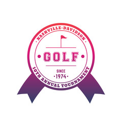 Poster - Golf Tournament emblem, badge