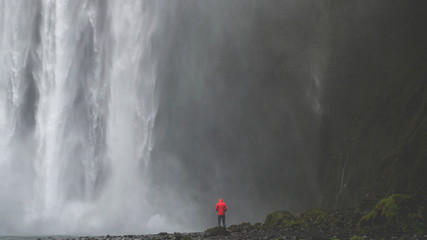  Skógafoss - down below