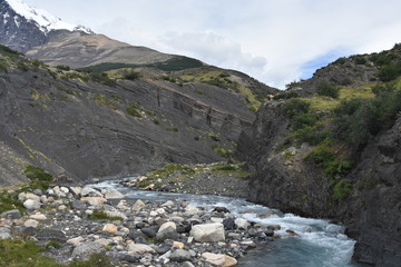 Canvas Print - Views of Torres del Paine National Park, in Chile