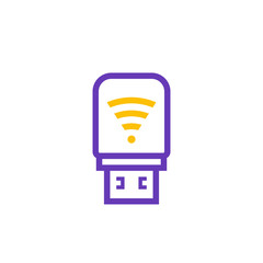 Poster - usb 4g, lte modem icon