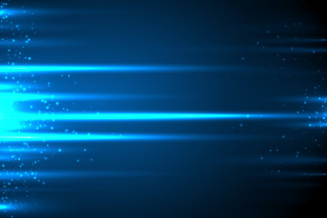 Poster - Glow light motion vector abstract blue background.
