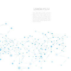 Leinwandbilder - Molecule structure vector background