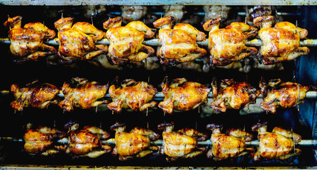 Grilled chickens