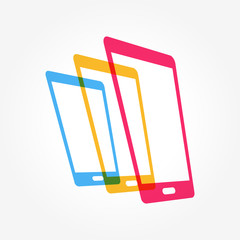 Wall Mural - Mobile Phone Technology Business Symbol Design