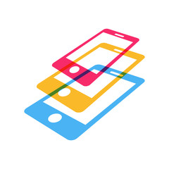 Wall Mural - Mobile Phone Technology Business Symbol Design