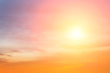 morning sun light orange hot zone.