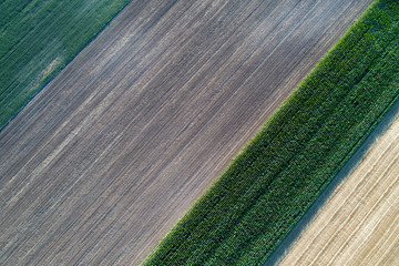 Poster - Farmlands shoot from air