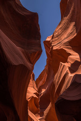 Poster - Texture of the stone. Weathered sandstone in the Antelope Canyon