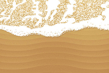 Soft wave on the beach, vector background