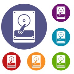 Poster - HDD icons set