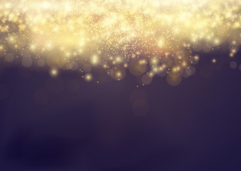 Wall Mural - bokeh shine light abstract elegant glow background. gold shiny fog dust. festive bright beautiful fi