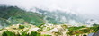 Panorama of terraced rice field in Longji, Guilin area, China