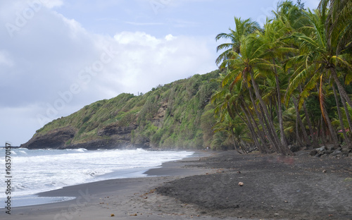 Plage De Sable Noir Guadeloupe Buy This Stock Photo And