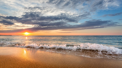 Dramatic Tropical Sunrise at the beach